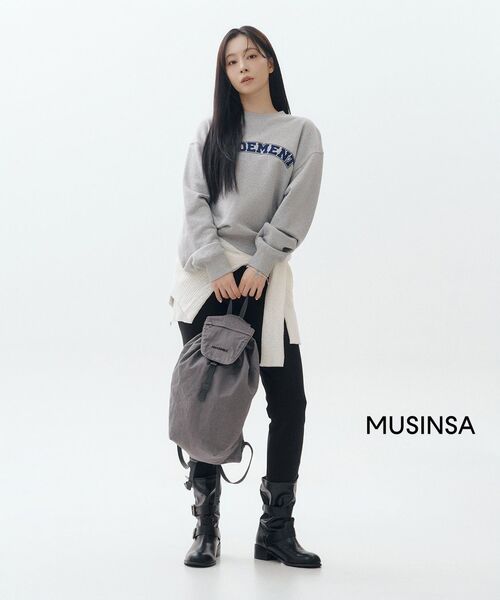 TTUDEMENT(トュードメント)の「ESSENTIAL LOGO SWEATSHIRT_MELANGE GREY(スウェット・レディース・その他・FREE)」の9枚目の写真