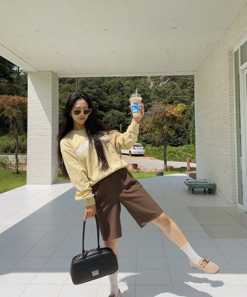 TTUDEMENT(トュードメント)の「ESSENTIAL LOGO SWEATSHIRT_MELANGE GREY(スウェット・レディース・その他・FREE)」の15枚目の写真