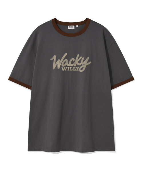 Wacky WiLLy(ワッキーウィリー)の「タイポリンガー半袖Tシャツチャコール(Tシャツ/カットソー・レディース・その他・SMALL/MEDIUM/LARGE/X-LARGE)」の1枚目の写真