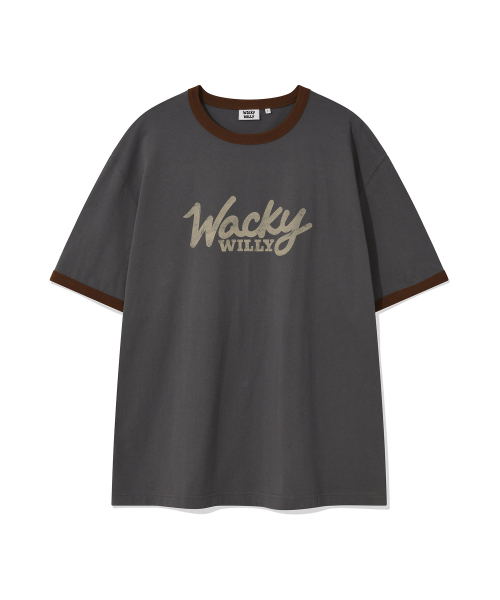 Wacky WiLLy(ワッキーウィリー)の「タイポリンガー半袖Tシャツチャコール(Tシャツ/カットソー・レディース・その他・SMALL/MEDIUM/LARGE/X-LARGE)」の2枚目の写真