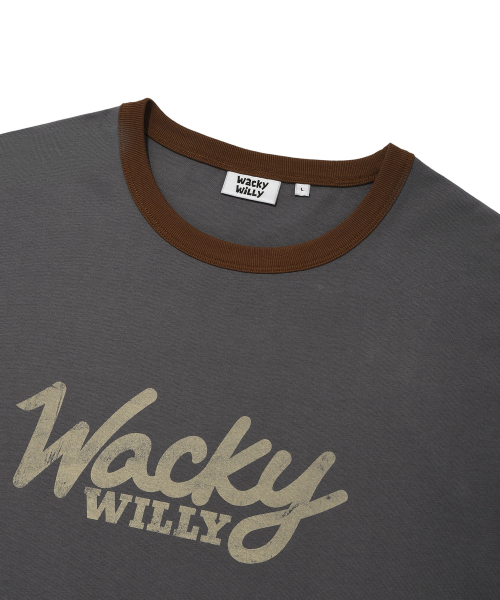 Wacky WiLLy(ワッキーウィリー)の「タイポリンガー半袖Tシャツチャコール(Tシャツ/カットソー・レディース・その他・SMALL/MEDIUM/LARGE/X-LARGE)」の4枚目の写真