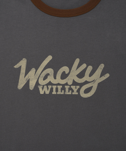 Wacky WiLLy(ワッキーウィリー)の「タイポリンガー半袖Tシャツチャコール(Tシャツ/カットソー・レディース・その他・SMALL/MEDIUM/LARGE/X-LARGE)」の5枚目の写真