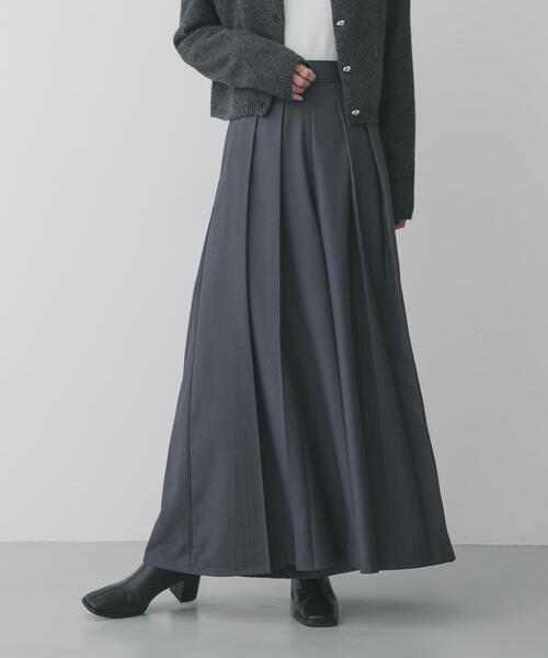 SENSE OF PLACE by URBAN RESEARCH(センスオブプレイスバイアーバンリサーチ)の「ハカマタックパンツ(その他パンツ・レディース・チャコールグレー/ベージュ・SMALL/MEDIUM)」の3枚目の写真