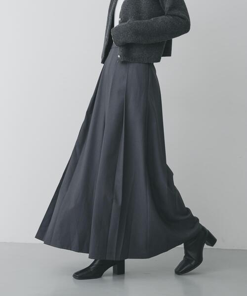 SENSE OF PLACE by URBAN RESEARCH(センスオブプレイスバイアーバンリサーチ)の「ハカマタックパンツ(その他パンツ・レディース・チャコールグレー/ベージュ・SMALL/MEDIUM)」の4枚目の写真