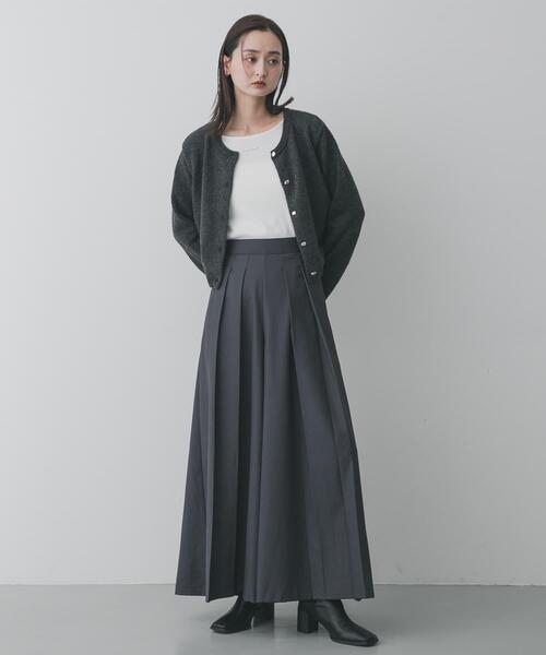 SENSE OF PLACE by URBAN RESEARCH(センスオブプレイスバイアーバンリサーチ)の「ハカマタックパンツ(その他パンツ・レディース・チャコールグレー/ベージュ・SMALL/MEDIUM)」の6枚目の写真