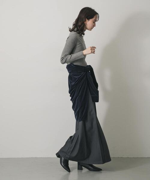 SENSE OF PLACE by URBAN RESEARCH(センスオブプレイスバイアーバンリサーチ)の「ハカマタックパンツ(その他パンツ・レディース・チャコールグレー/ベージュ・SMALL/MEDIUM)」の8枚目の写真