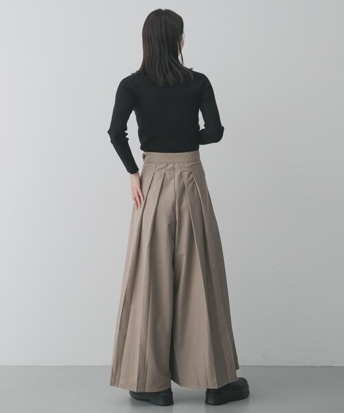 SENSE OF PLACE by URBAN RESEARCH(センスオブプレイスバイアーバンリサーチ)の「ハカマタックパンツ(その他パンツ・レディース・チャコールグレー/ベージュ・SMALL/MEDIUM)」の20枚目の写真