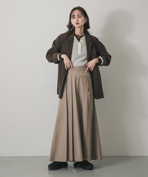 SENSE OF PLACE by URBAN RESEARCH(センスオブプレイスバイアーバンリサーチ)の「ハカマタックパンツ(その他パンツ・レディース・チャコールグレー/ベージュ・SMALL/MEDIUM)」の21枚目の写真