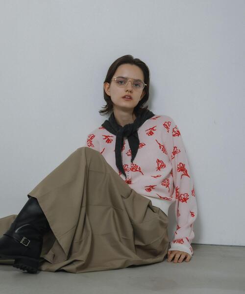 SENSE OF PLACE by URBAN RESEARCH(センスオブプレイスバイアーバンリサーチ)の「ハカマタックパンツ(その他パンツ・レディース・チャコールグレー/ベージュ・SMALL/MEDIUM)」の22枚目の写真