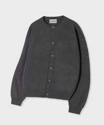 GLW（ジーエルダブリュ）の「エッセンシャルラウンドネックニットカーディガンチャコール（カーディガン/ボレロ）」