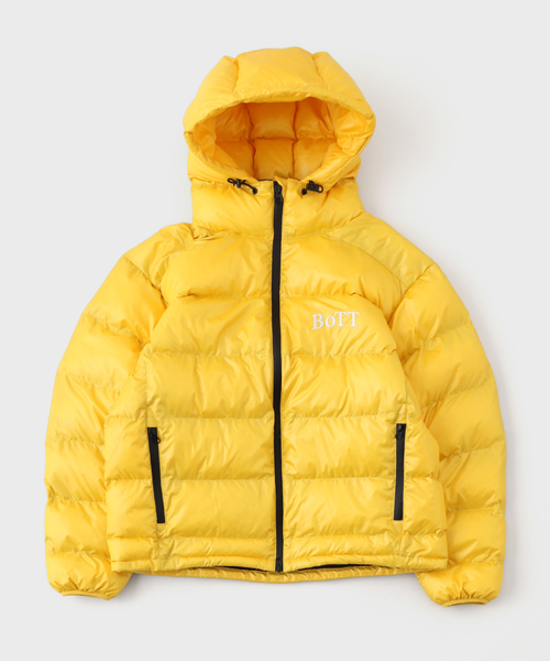 bott ダウンジャケット　イエロー　Sサイズ セール】BoTT / ボット HOODED PUFFER JACKET（その他アウター）｜BOTT
