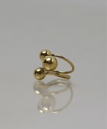 ieLS（イエルズ）の「金属アレルギー対応「ieLS」ステンレス　スリーボールボリュームリング（リング）」