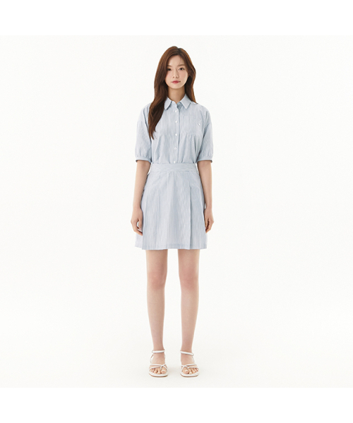 PLASTIC ISLAND（プラスティックアイランド）の「ツーインワンシャツワンピース PR2WO501（ワンピース・レディース・ブルー・SMALL/MEDIUM/X-SMALL）」の2枚目の写真