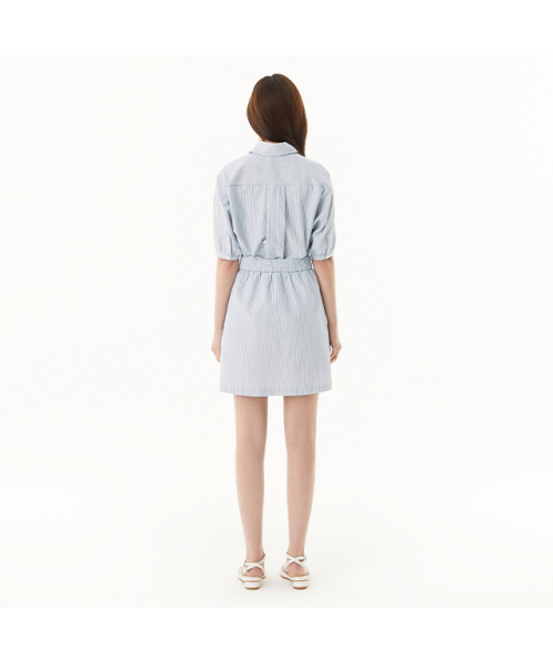 PLASTIC ISLAND（プラスティックアイランド）の「ツーインワンシャツワンピース PR2WO501（ワンピース・レディース・ブルー・SMALL/MEDIUM/X-SMALL）」の3枚目の写真