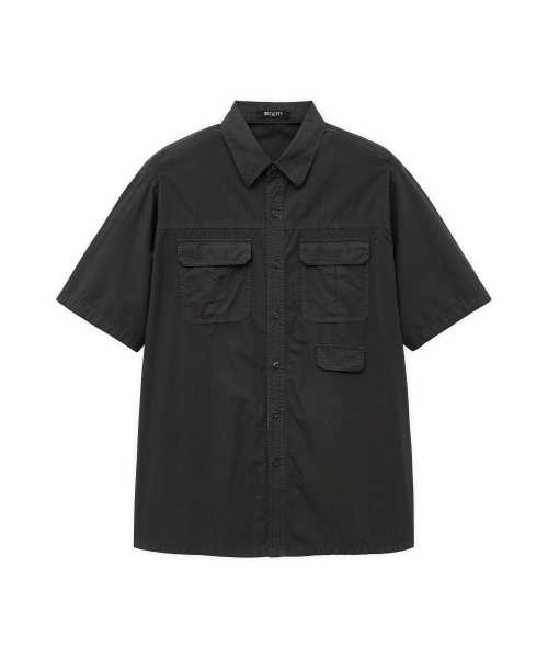DRAW FIT（ドローフィット）の「アクマンコットン ダイイングハーフワークシャツ [D.CHARCOAL]（シャツ/ブラウス・メンズ・その他・LARGE/X-LARGE/MEDIUM）」の3枚目の写真