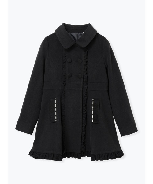 ゴシックフリルレースアップケープコート（その他アウター）｜NOEMIE
