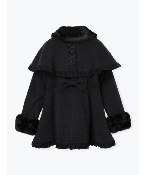 ゴシックフリルレースアップケープコート（その他アウター）｜NOEMIE