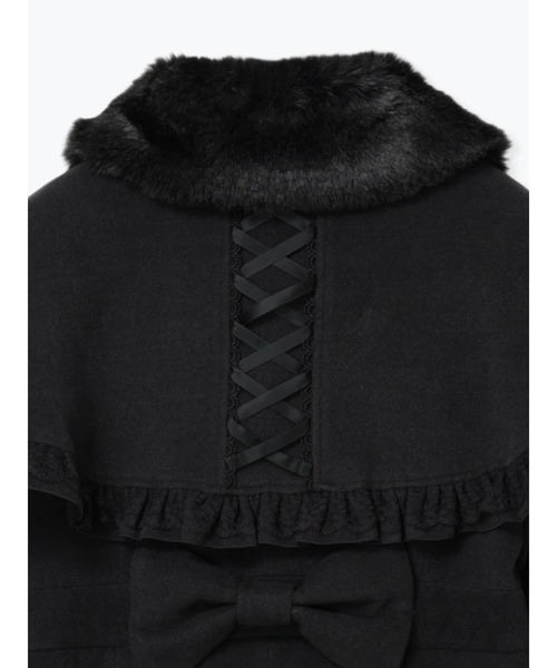 ゴシックフリルレースアップケープコート（その他アウター）｜NOEMIE