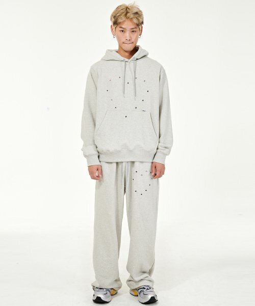 PIECEMAKER(ピースメーカー)の「HEART EYELET SWEAT PANTS (GREY)(スウェットパンツ・レディース・その他・LARGE/MEDIUM)」の3枚目の写真
