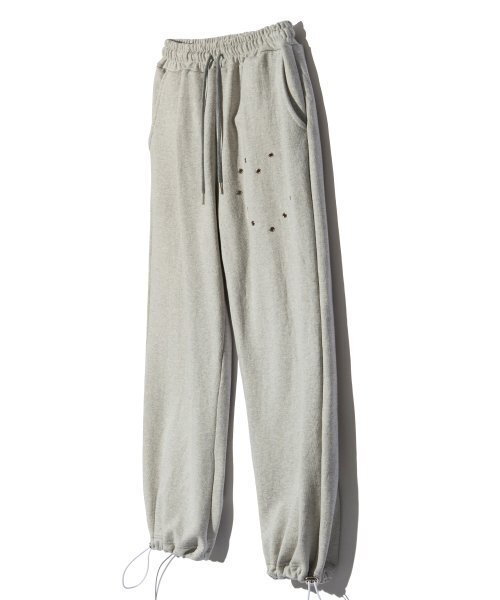 PIECEMAKER(ピースメーカー)の「HEART EYELET SWEAT PANTS (GREY)(スウェットパンツ・レディース・その他・LARGE/MEDIUM)」の4枚目の写真