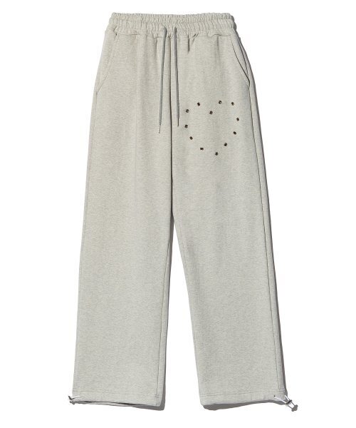 PIECEMAKER(ピースメーカー)の「HEART EYELET SWEAT PANTS (GREY)(スウェットパンツ・レディース・その他・LARGE/MEDIUM)」の5枚目の写真