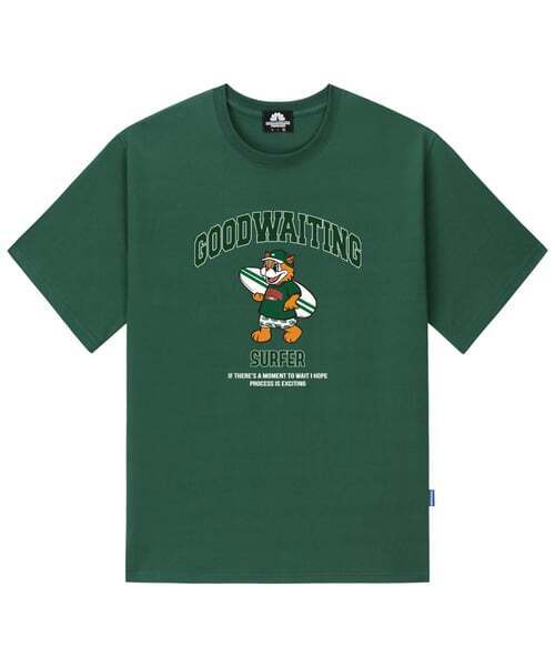 TRIPSHION(トリップション)の「グリーンサファーベアグラフィックTシャツ - グリーン(Tシャツ/カットソー・メンズ・その他・LARGE/MEDIUM/X-LARGE)」の1枚目の写真