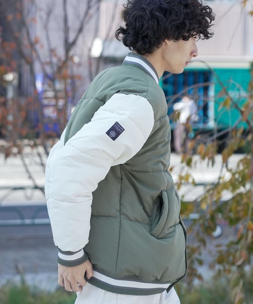 U.S. POLO ASSN.(ユーエスポロアッスン)の「【U.S. POLO ASSN. /ユーエスポロアッスン 】パデッドヴァーシティジャケット スタジャン(スタジャン・メンズ・カーキ/ネイビー・X-LARGE/LARGE/MEDIUM)」の6枚目の写真