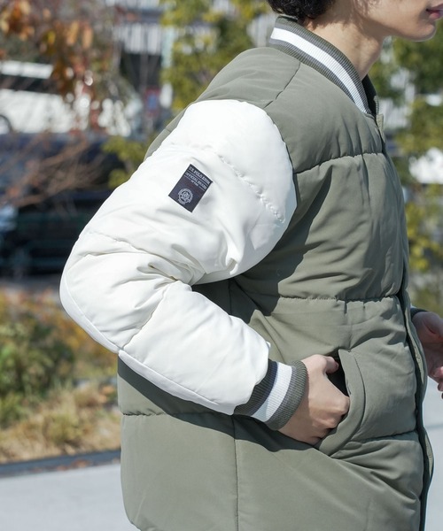 U.S. POLO ASSN.(ユーエスポロアッスン)の「【U.S. POLO ASSN. /ユーエスポロアッスン 】パデッドヴァーシティジャケット スタジャン(スタジャン・メンズ・カーキ/ネイビー・X-LARGE/LARGE/MEDIUM)」の8枚目の写真