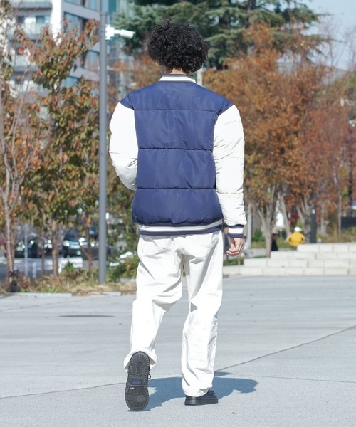 U.S. POLO ASSN.(ユーエスポロアッスン)の「【U.S. POLO ASSN. /ユーエスポロアッスン 】パデッドヴァーシティジャケット スタジャン(スタジャン・メンズ・カーキ/ネイビー・X-LARGE/LARGE/MEDIUM)」の14枚目の写真