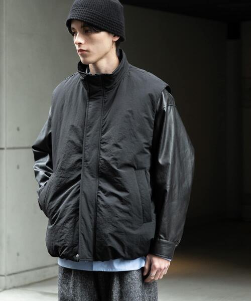 SENSE OF PLACE by URBAN RESEARCH(センスオブプレイスバイアーバンリサーチ)の「ナイロンユーティリティーベスト(ダウンベスト・メンズ・ブラック/チャコールグレー・MEDIUM/LARGE)」の6枚目の写真