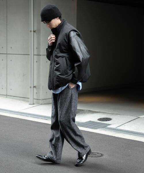 SENSE OF PLACE by URBAN RESEARCH(センスオブプレイスバイアーバンリサーチ)の「ナイロンユーティリティーベスト(ダウンベスト・メンズ・ブラック/チャコールグレー・MEDIUM/LARGE)」の7枚目の写真