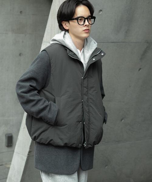 SENSE OF PLACE by URBAN RESEARCH(センスオブプレイスバイアーバンリサーチ)の「ナイロンユーティリティーベスト(ダウンベスト・メンズ・ブラック/チャコールグレー・MEDIUM/LARGE)」の16枚目の写真