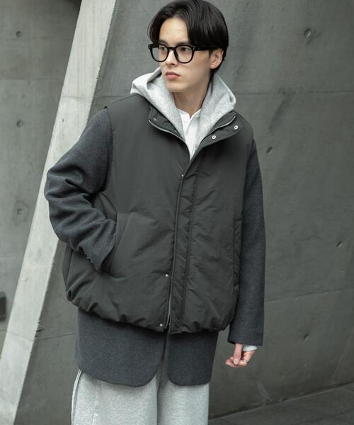 SENSE OF PLACE by URBAN RESEARCH(センスオブプレイスバイアーバンリサーチ)の「ナイロンユーティリティーベスト(ダウンベスト・メンズ・ブラック/チャコールグレー・MEDIUM/LARGE)」の17枚目の写真