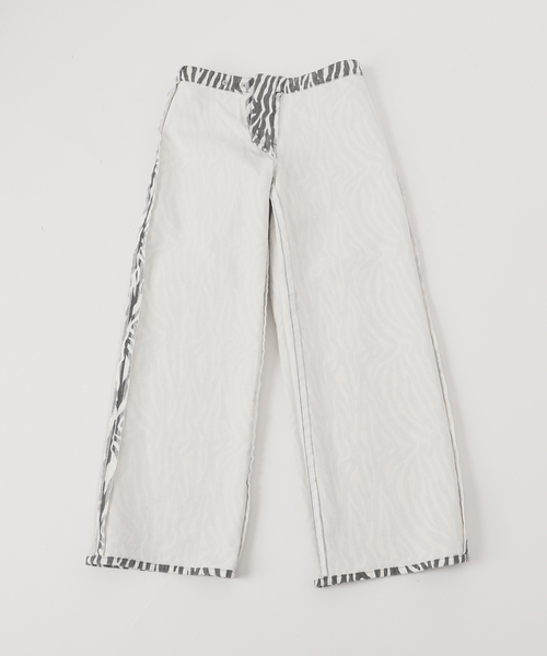 Oriens JOURNAL STANDARD（オリエンス ジャーナルスタンダード）の「ベルトデザインゼブラパンツ（その他パンツ・レディース・ブラウン系その他/ホワイト系その他・36/38）」の4枚目の写真