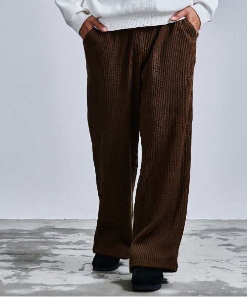 JEMORGAN(ジェーイーモーガン)の「『JEMORGAN LONG JOHNS/ジェーイーモーガンロングジョーンズ』ビッグワッフルフルロングパンツ【+】(スラックス・メンズ・オートミール/杢グレー/ネイビー/ブラウン/ブラック・XL/L/M)」の10枚目の写真