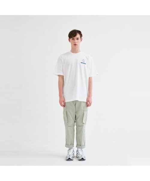 CODE I'M(コードアイエム)の「LABロゴプリントオーバーサイズ半袖Tシャツホワイト(Tシャツ/カットソー・メンズ・その他・MEDIUM/LARGE)」の2枚目の写真