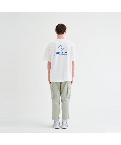 CODE I'M(コードアイエム)の「LABロゴプリントオーバーサイズ半袖Tシャツホワイト(Tシャツ/カットソー・メンズ・その他・MEDIUM/LARGE)」の4枚目の写真