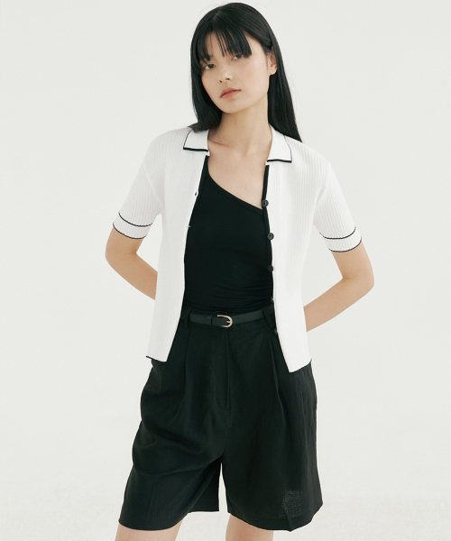 REORG（リオルグ）の「BLO LINEN HALF PANTS BLACK（その他パンツ・レディース・その他・SMALL/MEDIUM/LARGE）」の3枚目の写真