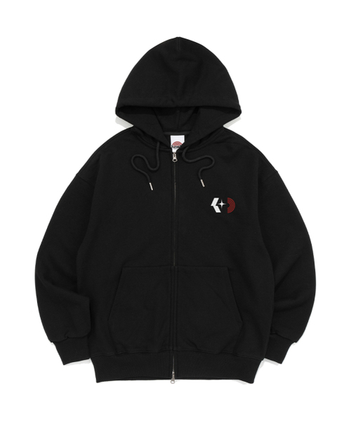 KENDA(ケンダ)の「K-STAR LOGO HOOD ZIP-UP (BLACK)(パーカー・レディース・ブラック・SMALL/MEDIUM/LARGE/X-LARGE)」の1枚目の写真
