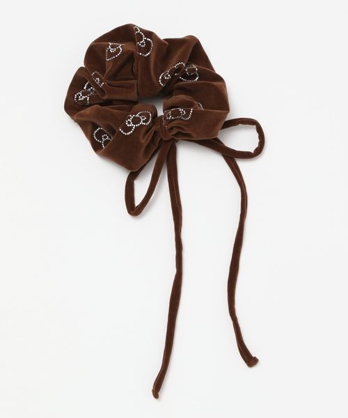 JEANASIS(ジーナシス)の「【ハローキティ】ベロアシュシュ/632817(シュシュ・レディース・ブラック/ブラウン・FREE)」の2枚目の写真