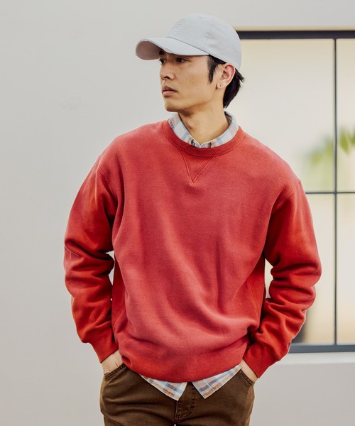 BAYFLOW（ベイフロー）の「HUG FITスウェットプルオーバー（スウェット・メンズ・レッド/チャコール/ライトブルー/グレー・MEDIUM/LARGE）」の4枚目の写真