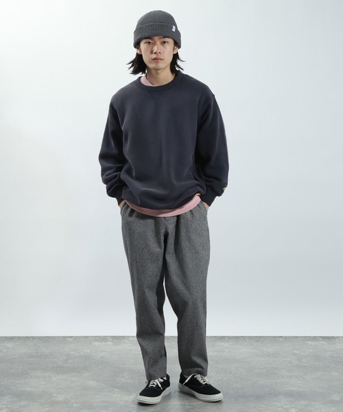 BAYFLOW（ベイフロー）の「HUG FITスウェットプルオーバー（スウェット・メンズ・レッド/チャコール/ライトブルー/グレー・MEDIUM/LARGE）」の9枚目の写真