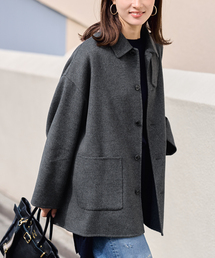 FRAMeWORK | ≪追加≫ハミルトンバルカラーミドルコート 4（グレー）(ステンカラーコート)