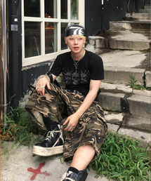 LECYTO（レシト）の「L Logo Chiffon Scarf_[Black]（バンダナ/スカーフ）」