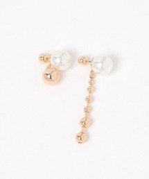 niko and... | パール風ボールチェーンピアス(ピアス(両耳用))