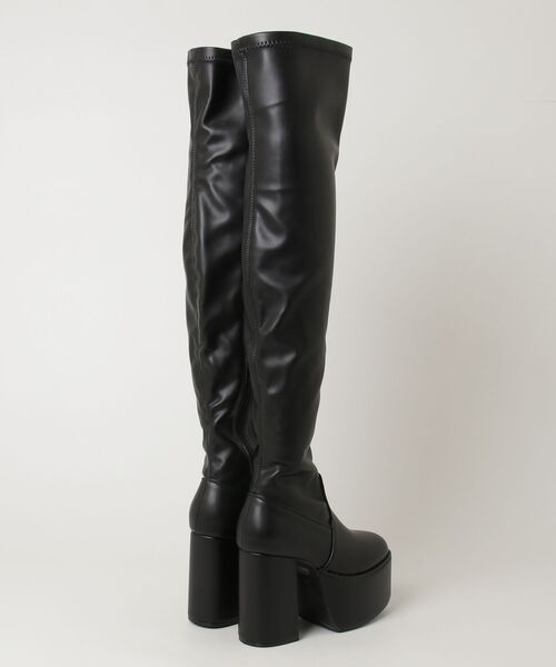 LOVEHUNTER(ラブハンター)の「LOVE HUNTER 厚底ストレッチロングブーツ(2254)(ブーツ・レディース・ブラック・SS/S/M/L/LL)」の3枚目の写真