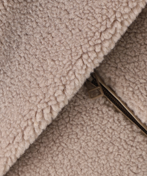 FRAMeWORK（フレームワーク）の「≪追加≫ウールボアスタンドブルゾン 4（その他アウター・レディース・ベージュ/チャコールグレー・38/36）」の3枚目の写真