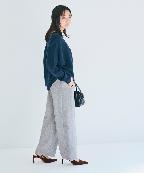 coca(coca)(コカ)の「裏毛カーブスウェットパンツ(スウェットパンツ・レディース・グレー/ブラック・L/M/S)」の7枚目の写真