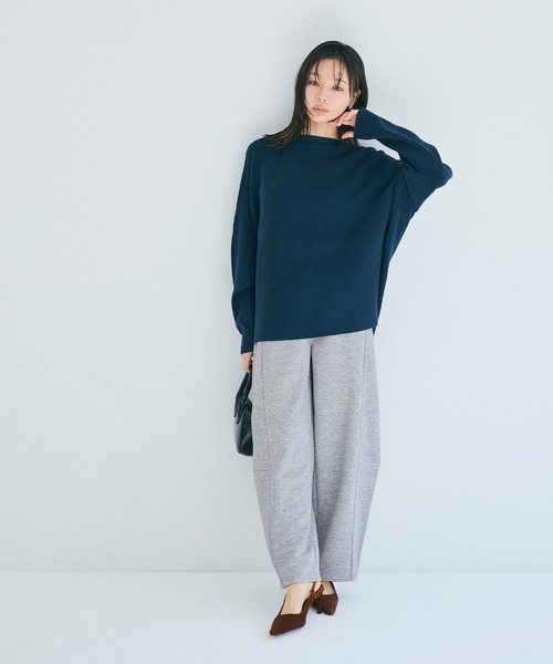 coca(coca)(コカ)の「裏毛カーブスウェットパンツ(スウェットパンツ・レディース・グレー/ブラック・L/M/S)」の8枚目の写真