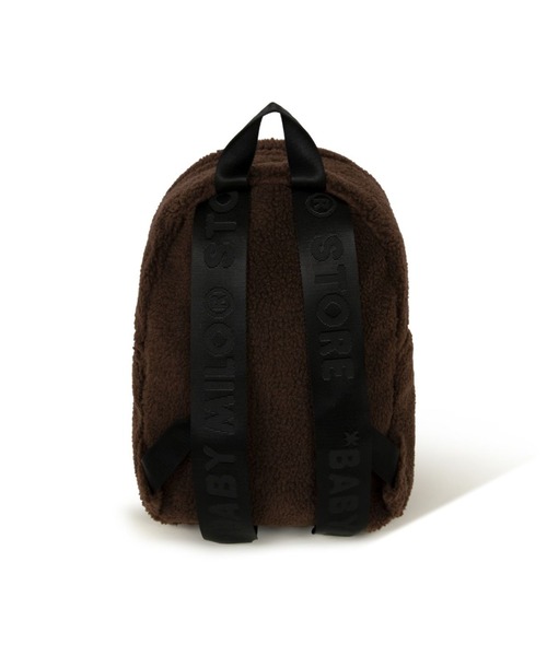 A BATHING APE（アベイシングエイプ）の「ALL BABY MILO MINI FAUX FUR BACKPACK（バックパック/リュック・メンズ・ブラウン・FREE）」の3枚目の写真